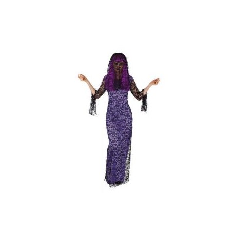 -DISFRAZ VIUDA ESQUELETO M-L