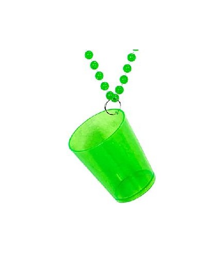 -COLLAR CON VASO SAN PATRICIO FLUORESCENTE