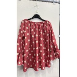 CAMISA FLAMENCA MAQUILLAJE LUNAR BLANCO 42