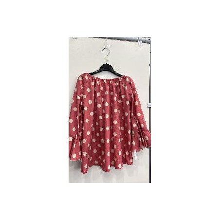 CAMISA FLAMENCA MAQUILLAJE LUNAR BLANCO 42