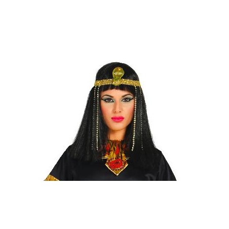 -PELUCA EGIPCIA CON DIADEMA