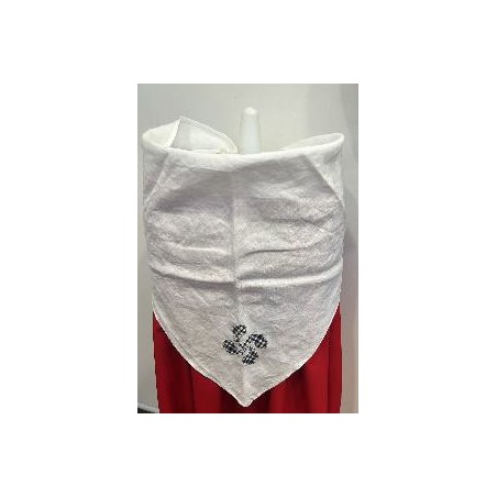 -PAÑUELO REGIONAL LINO BLANCO LAUBURU G