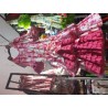 -VESTIDO CORDOBA ESTAMPADO FLORES FUCSIA 42