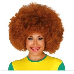 -PELUCA AFRO CASTAÑA EXTRA