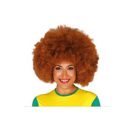 -PELUCA AFRO CASTAÑA EXTRA