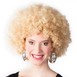 -PELUCA AFRO RUBIA UNISEX