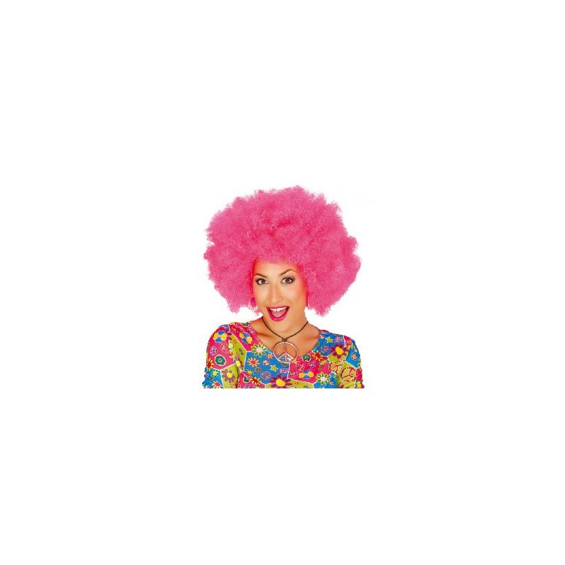 -PELUCA AFRO ROSA EXTRA