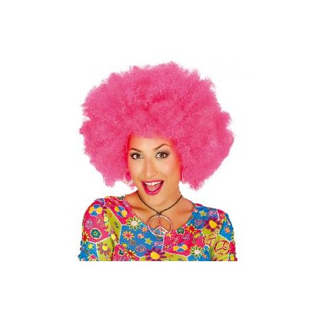 -PELUCA AFRO ROSA EXTRA