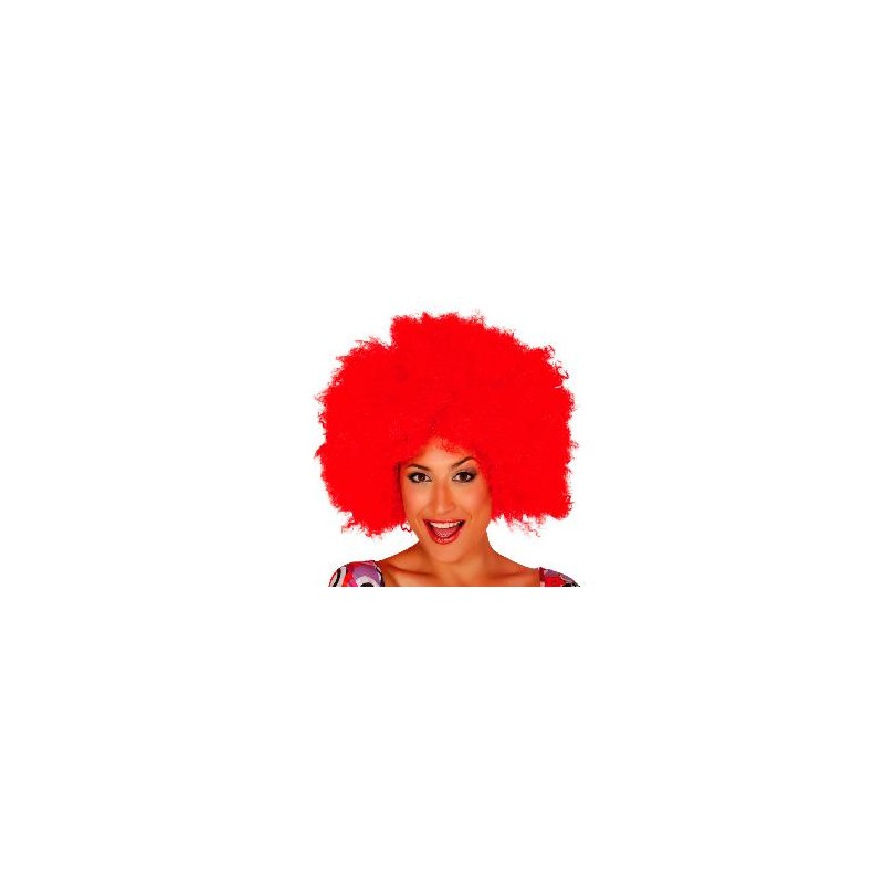 -PELUCA AFRO ROJA EXTRA