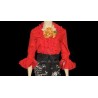 -CAMISA FLAMENCA DE SEÑORA COLOR ROJO 56