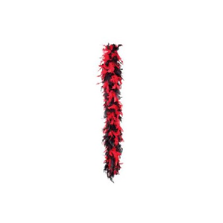 -BOA PLUMA ROJA Y NEGRA 50 GR