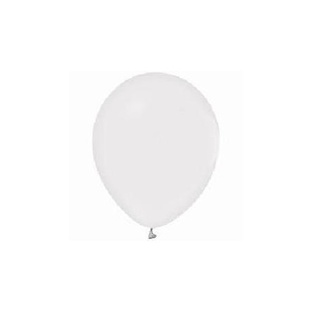 100 GLOBOS LATEX BLANCO PASTEL 13CM