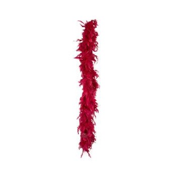 -BOA DE PLUMAS BURDEOS (180 cm)