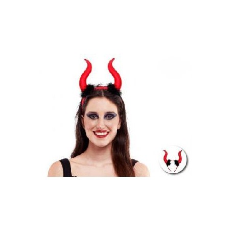 -DIADEMA DEMONIO METALIZADO