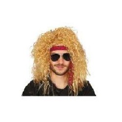 -PELUCA MELENA ROCKERO RUBIA RIZADA