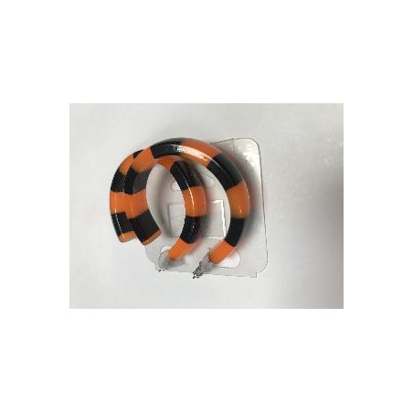 PENDIENTES ARO NARANJA Y NEGRO