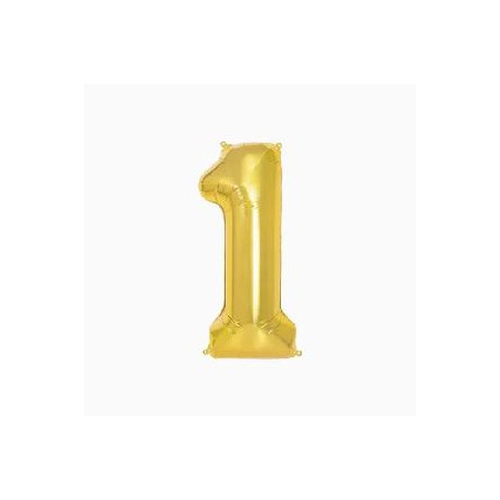 GLOBO FOIL ORO METALIZADO Nº 1