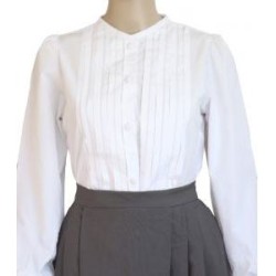 CAMISA NIÑA LORZAS CON PUNTILLAS T-04