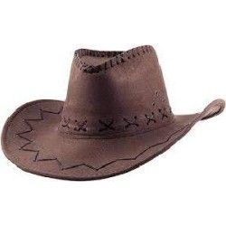 SOMBRERO FIELTRO VAQUERO MARRON OSCURO