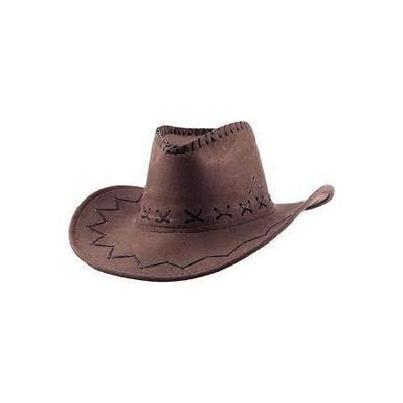 SOMBRERO FIELTRO VAQUERO MARRON OSCURO