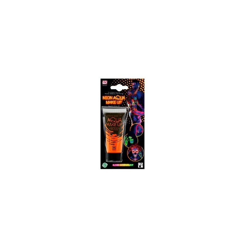 -MAQUILLAJE AQUA NEON NARANJA - TUBO 30 ML