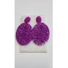 PENDIENTES DE ARO MORADO