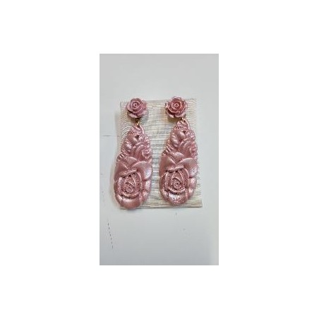 PENDIENTES LARGOS ROSA NACARADO