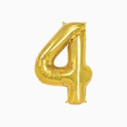 -GLOBO FOIL ORO METALIZADO Nº 4