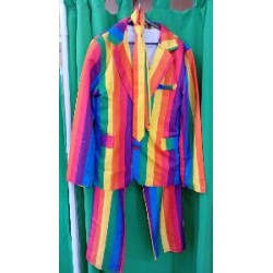 -DISFRAZ TRAJE COMPLETO ARCOIRIS L