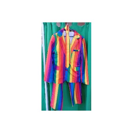 -DISFRAZ TRAJE COMPLETO ARCOIRIS L