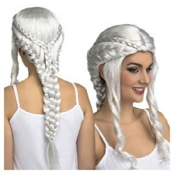 -PELUCA PRINCESA DE HIELO BLANCA