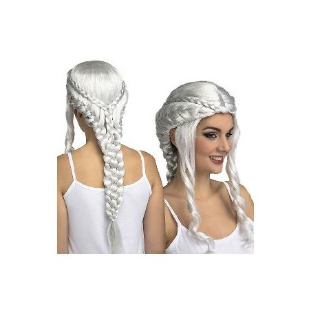 -PELUCA PRINCESA DE HIELO BLANCA