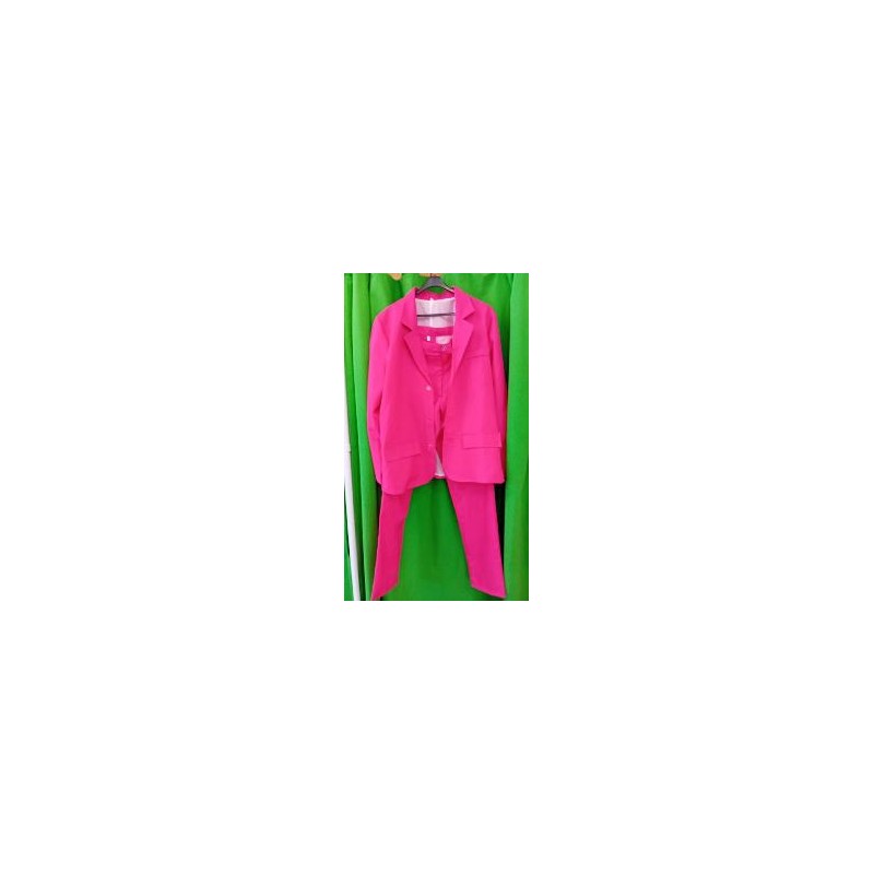 -DISFRAZ TRAJE COMPLETO DE MUJER FUCSIA M