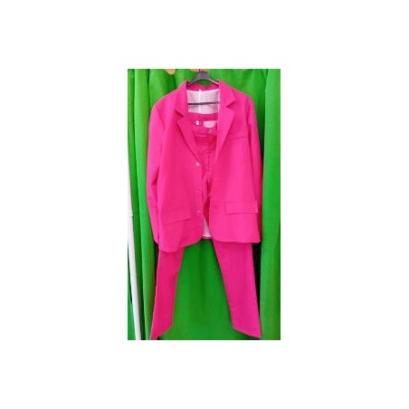 -DISFRAZ TRAJE COMPLETO DE MUJER FUCSIA M