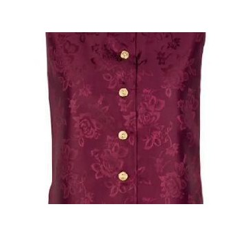 CHALECO BROCADO GRANATE T-XL