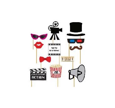 12 ACCESORIOS PHOTOCALL DE CINE