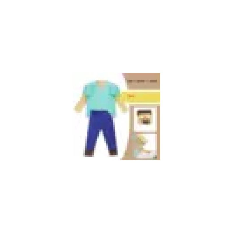 -DISFRAZ MINECRAFT AZUL 8-10