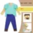 -DISFRAZ MINECRAFT AZUL 8-10
