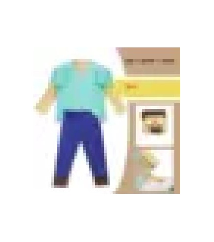 -DISFRAZ MINECRAF AZUL 5-7