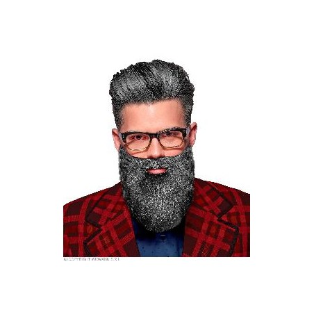 -BARBA CON BIGOTE PERSONAJES gris