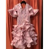VESTIDO ALCAZAR ROSA LUNARES BLANCOS 26
