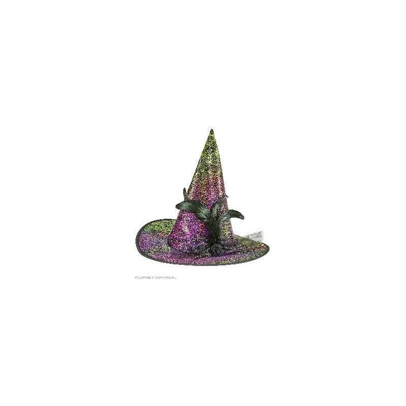 -SOMBRERO BRUJA HOLOGRAFICO