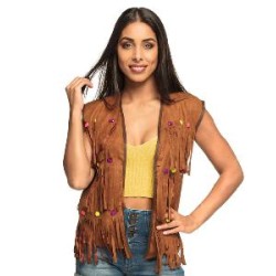 -CHALECO MUJER HIPIE M-L