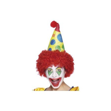 -SOMBRERO DE PAYASO CON PELUCA
