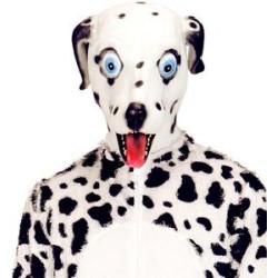 MASCARA CABEZA COMPLETA PERRO DALMATA