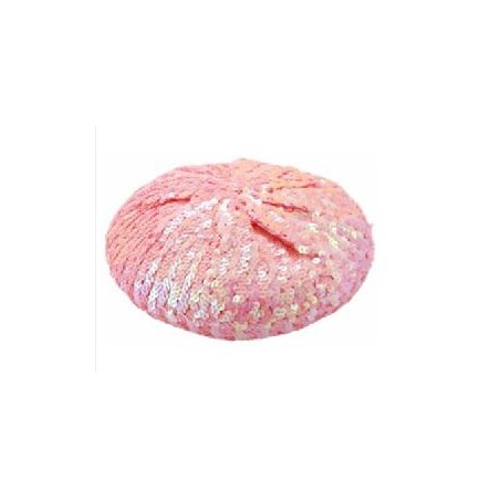 BOINA CON LENTEJUELAS ROSA