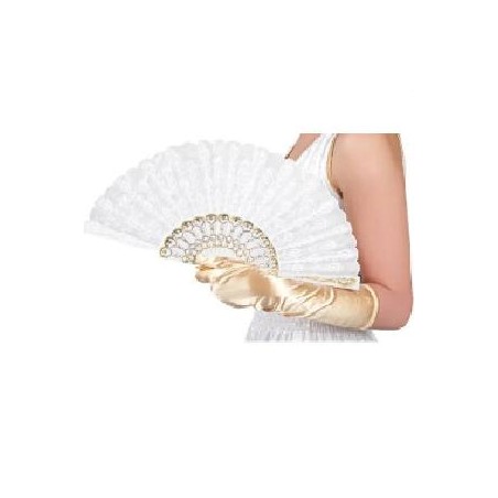 ABANICO BLANCO PARA FIESTA
