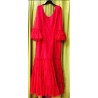 -VESTIDO SEVILLA ROJO PLUMETI CANASTERO 44