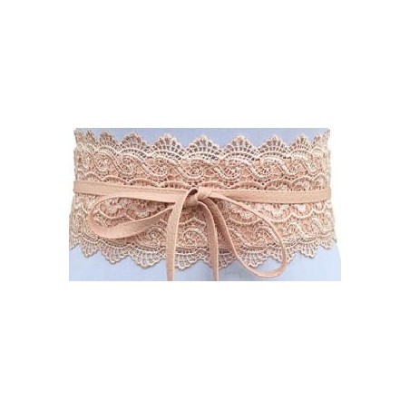 FAJIN ECOPIEL CON ENCAJE COLOR SALMON