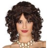 -PELUCA CASTAÑA RIZADA